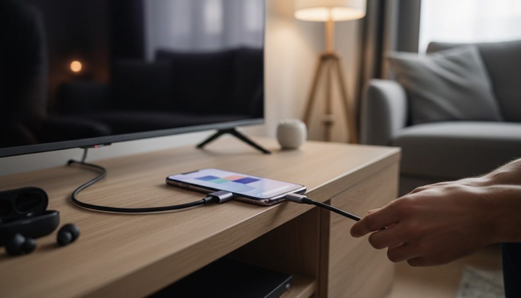 Кабель HDMI и переходник USB-C